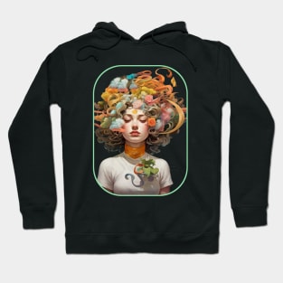 AI Art Woman Fashion Girl Teen Artwork Anime Hoodie